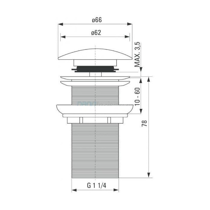 Built-in washbasin AR433 with black faucet Daphne is bottom valve