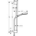 Shower stand sets HANSGROHE Pulsify Select S 65 cm, 24160670