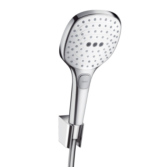 Dušo komplektai HANSGROHE Raindance Select E120 White/Chrome, 3 funkcijos, 26720400