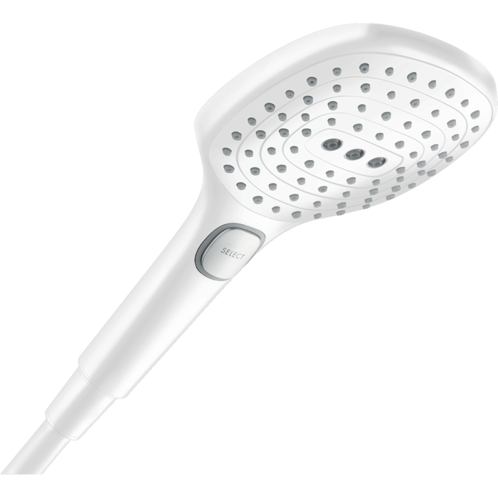 Dušas galva HANSGROHE Raindance Select E 120 3 strūkla Ecosmart, Matt White, 26520700