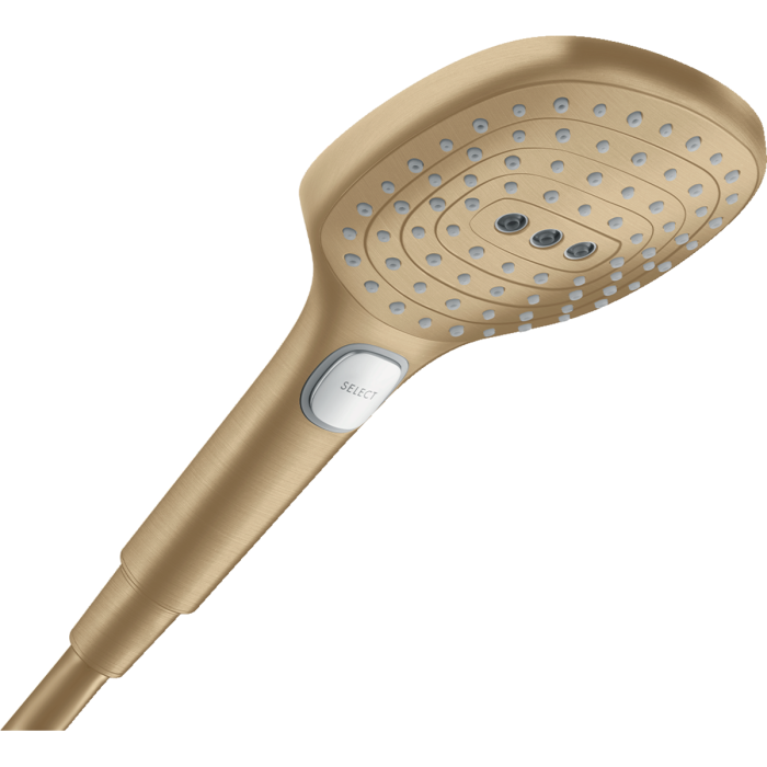 Dušipea HANSGROHE Raindance Select E 120 3 jet Ecosmart, harjatud pronks, 26520140