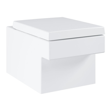 Piekaramais bloks GROHE Cube Ceramic Rimless ar sēdekli un vāku