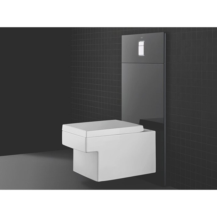 Подвесной блок GROHE Cube Ceramic Rimless с седлом и крышкой