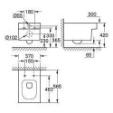 Rippseade GROHE Cube Ceramic Rimless istme ja kaanega