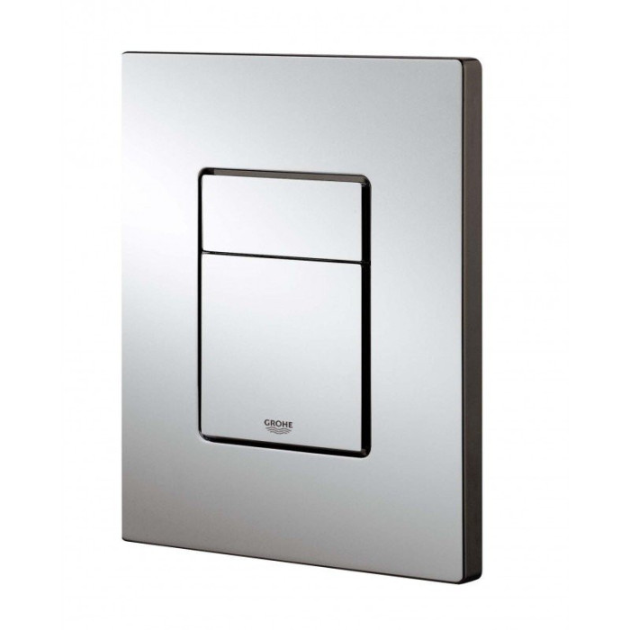 Priekšsienas GROHE Rapid SL rāmis ar hroma pogu no tualetēm VITRA Sento Rimless