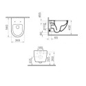 Seina sisse GROHE Rapid SL raam kroomitud nupuga WC-dest VITRA Sento Rimless