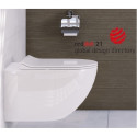 Pre-wall GROHE Rapid SL frame with chrome button from toilets VITRA Sento Rimless