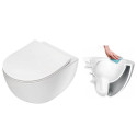 Предварительно замурованная РАМКА GROHE Rapid SL с белой кнопкой от унитазов DEANTE Peonia Rimless