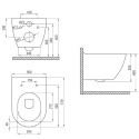 Каркас для застенки grohe rapid sl с хромированными кнопками из брусчатки DEANTE Peonia Rimless