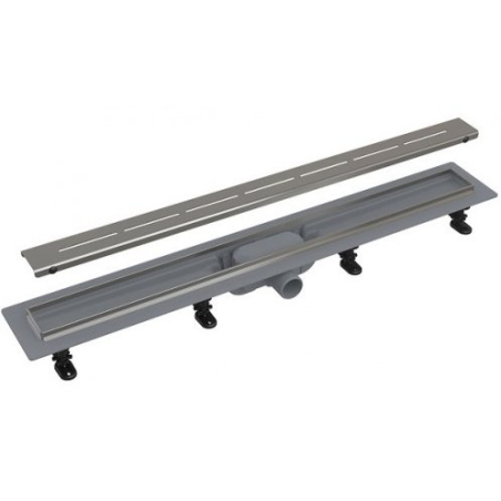 Shower chute kits with stainless steel grill ALCADRAIN APZ18 Simple (Choice of different lengths)