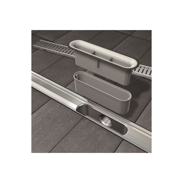 Shower channel sets ACO ShowerDrain C vertical flange, with pasted tile Tile 3 in 1, (Choice of different lengths)
