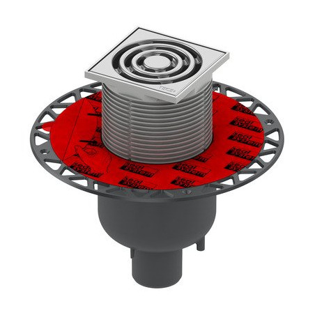 Trapas vertikalus TECEdrainpoint S 130 su "sausu" sifonu