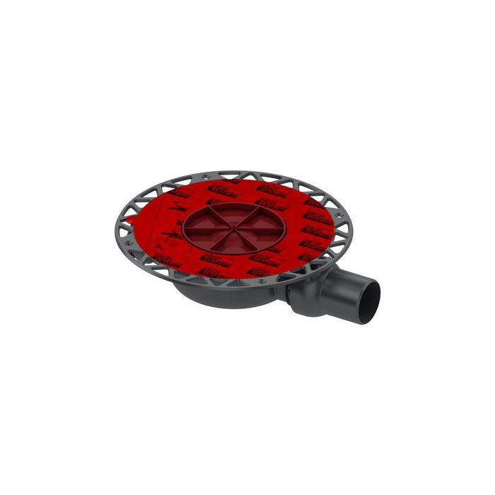 Ramp horizontal TECEdrainpoint S 112 with a "dry" siphon, ultra-flat, with a "sealing system" universal flanche