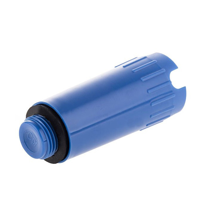 Plastmasas žalūzija ar blīvi "TECEflex 1/2"" ārējā, zila