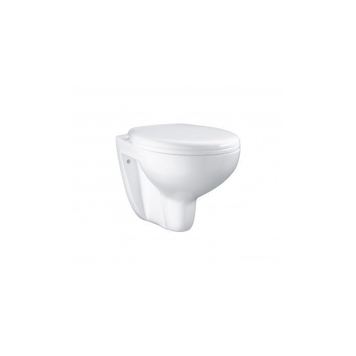 Пристенная рама для унитаза GROHE Rapid SL 5 в 1 + подвесной унитаз GROHE Bau Ceramic Rimless с плавно закрывающейся крышкой