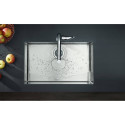 Смеситель для кухни (раковины) с выдвижным клювом HANSGROHE Metris Select 320, хромированные перья, 73803000