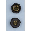 Campinio thermostatto VARIO TERM Unico rinkiniai su jungtimis yra pilni apdaila, juodas-matinis