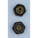 Euroconus (еврогайка) COPPER TERM 16 x 2.0 - 3/4", черный - матовый
