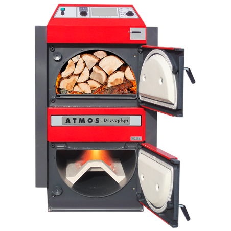 Cietā kurināmā gāzes ražošanas katls ATMOS 14-20 kW, DC18S