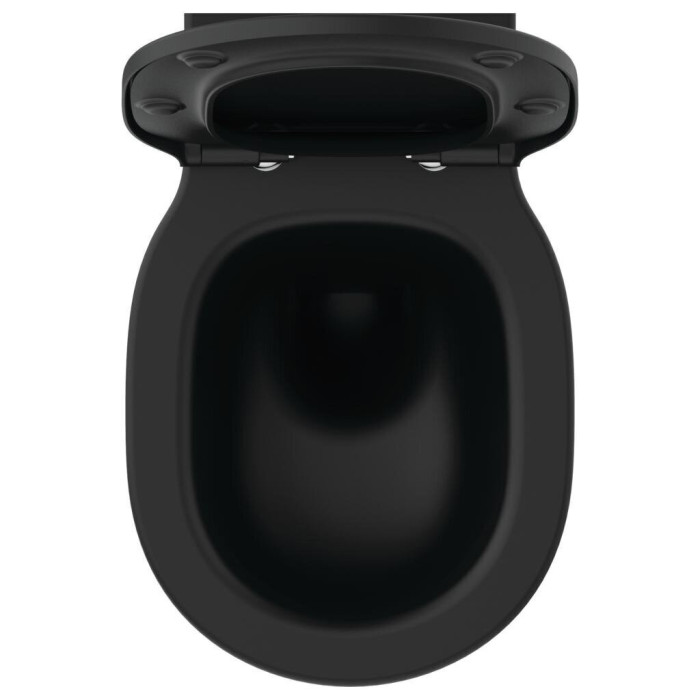 Aeglase suletava kaanega peatatud WC IDEAL STANDARD Connect Air, must-matt