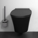 Aeglase suletava kaanega peatatud WC IDEAL STANDARD Connect Air, must-matt