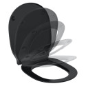 Aeglase suletava kaanega peatatud WC IDEAL STANDARD Connect Air, must-matt
