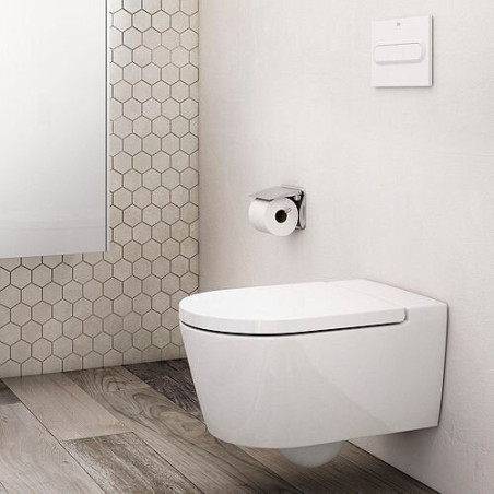 Pakabinamas unitazas ROCA Inspira Rimless su Slow close dangčiu