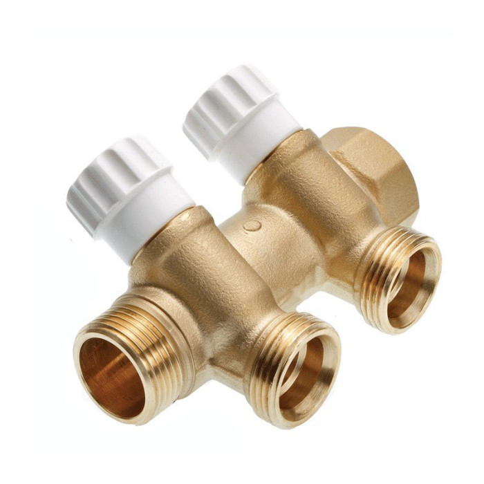 Veekollektor TECE logo 3/4"" keermestatud 2 rõngast sulgeventiilidega