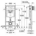 Seinatagune GROHE Rapid SL raam kroomitud nuppudega volditud Infinitio Compact Rimlessist