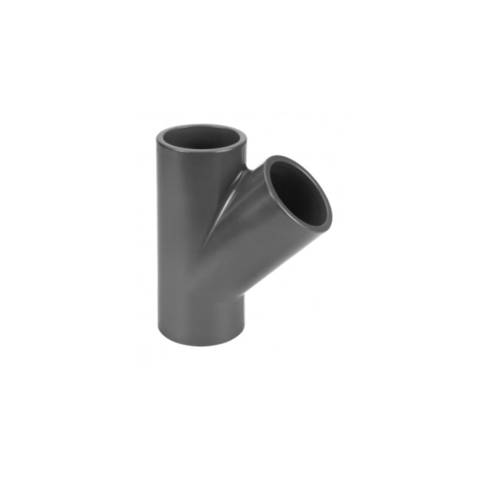 Tee-filiāle PVC-U PİMTAŞ 75 x 75/45° (PN16)