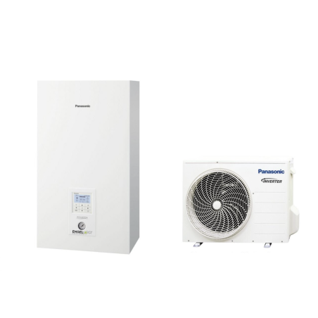 J viimase põlvkonna soojuspumba õhk - vesi 5 kW PANASONIC, ükssarvik