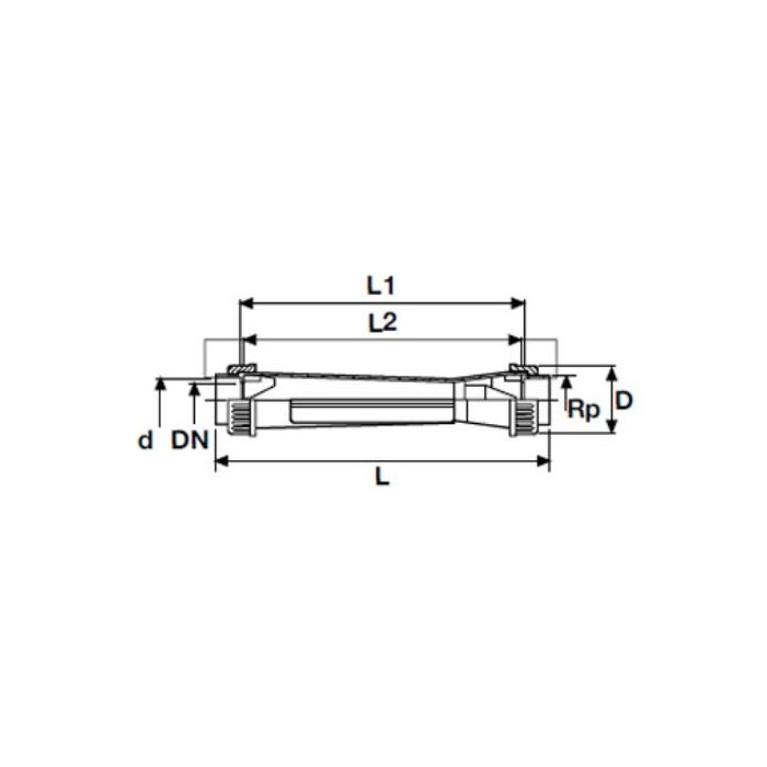 Srauto matuoklis PVC-U PİMTAŞ 1"" x L 385 mm (100 - 1000 l/h) (PN10)