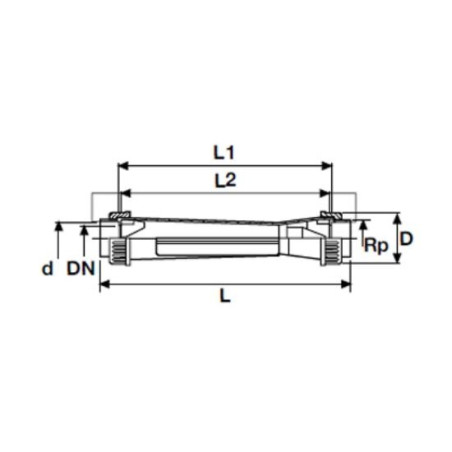 PVC-U PİMTAŞ 1"" x L 385 mm (150 - 1500 l/h) plūsmas mērītājs (PN10)