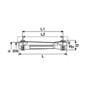 Srauto matuoklis PVC-U PİMTAŞ 1 1/2"" x L 403 mm (600 - 6000 l/h) (PN10)