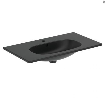 Praustuvas montuojama ant spintelės IDEAL STANDARD Tesi, juodas matinis 83 cm, T3509V3
