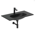 Izlietne ir uzstādīta uz skapja IDEAL STANDARD Tesi, melns matēts 83 cm, T3509V3