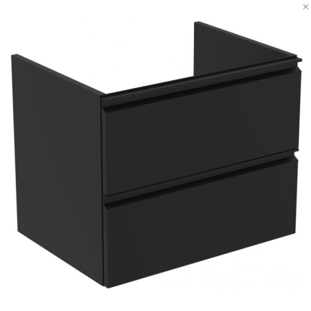 Hanging bathroom cabinet IDEAL STANDARD Tesi, black matte 60 cm, T0050ZT