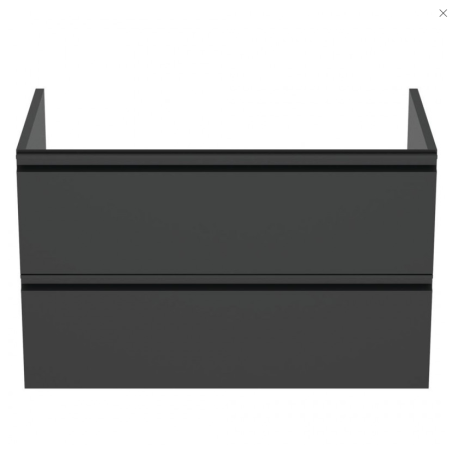 Подвесной шкаф для ванной IDEAL STANDARD Tesi, черный матовый 80 см, T0051ZT