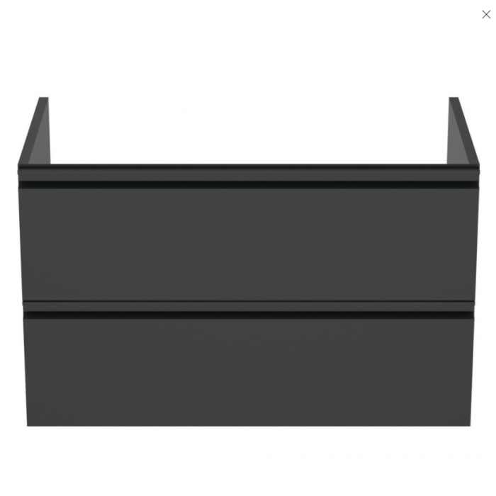 Hanging bathroom cabinet IDEAL STANDARD Tesi, black matte 80 cm, T0051ZT