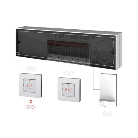 Распределительная коробка (контроллер теплого пола) DANFOSS Icon™ 24 В, 15 зон, 088U1142