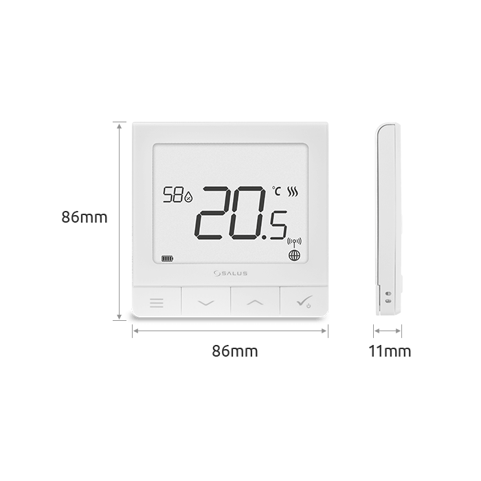 Virštinkinis programuojamas patalpos termostatai SALUS Smart Home sistemos Quantum, SQ610RF