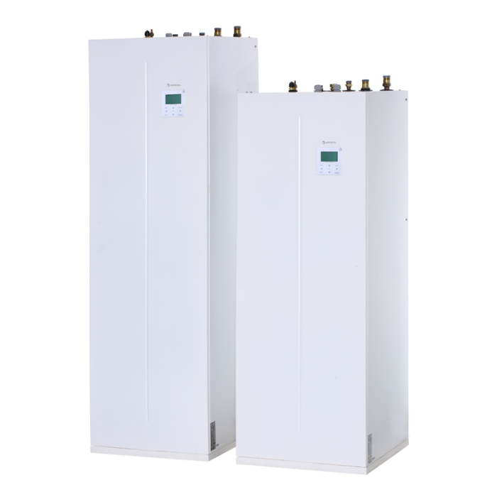 Gaisa siltumsūknis - ūdens NØRDIS Optimus Pro (ar integrēto jaudu 240 l rūgtajam ūdenim) 12 kW -25, trīsfāžu