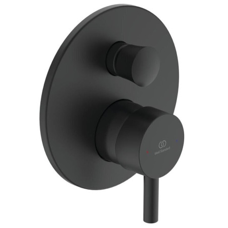 Seina sisse paigaldatav dušisüsteem IDEAL STANDARD Ceratherm 100, must matt, BD193XG