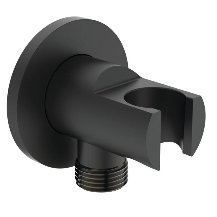 Pre-wall thermostatic shower system IDEAL STANDARD Ceratherm C100, with 200 mm caseus head, black matte, KCT20XG