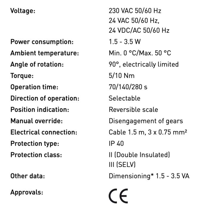 Segaja ventiili ajam LK ARMATUR LK 950 230 V, 10 Nm