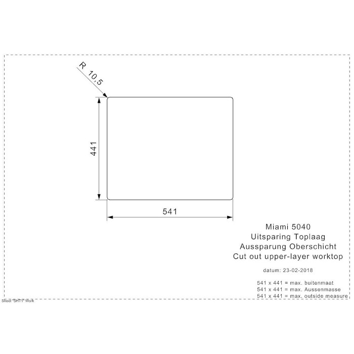 Plieninė plautuvė REGINOX Miami 50 copper L (vario), R30738