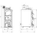 Cietā kurināmā katls TERMEK Duo Uni 12 kW