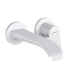 Priekšsienas jaucējkrāns izlietnei HANSGROHE Vivenis balts matēts 19,2 cm, 75050700