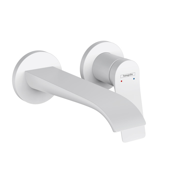 Priekšsienas jaucējkrāns izlietnei HANSGROHE Vivenis balts matēts 19,2 cm, 75050700