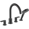 Смеситель для ванной HANSGROHE Vernis Shape черно-матовый, 71459670